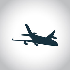 New plane black icon