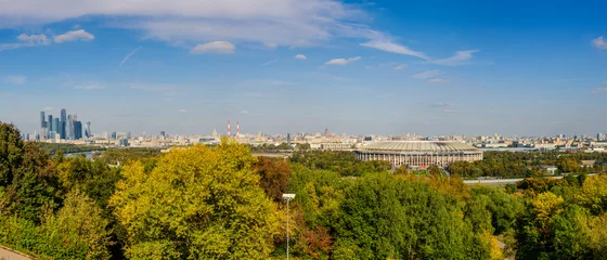Foto op Canvas View of Moscow from the observation platform on the Sparrow hills, Moscow, Russia © r_andrei