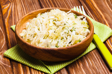 The cabbage salad