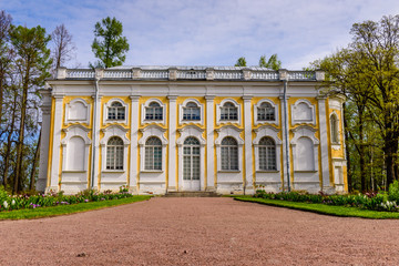 the Pavilion "Stone hall" in the Palace and Park ensemble of Oranienbaum, St. Petersburg, Russia.