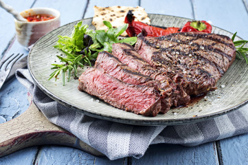 Charolais Steak auf Teller
