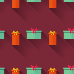 Gifts on a blue background