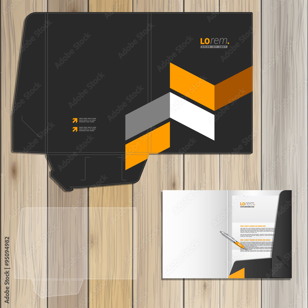 Wall mural folder template design