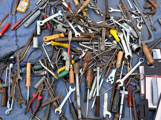 Old tools at flea markets