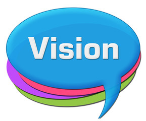 Vision Colorful Rounded Comment Symbol 