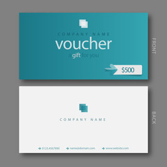 Modern Gift Voucher Template.