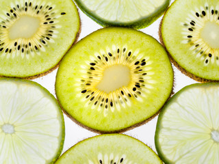 Lime and kiwi