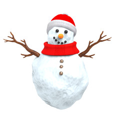 snowman with white background