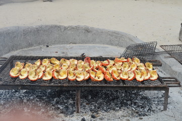 Cape Crayfish on Hot Coals