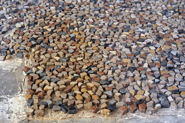 Laying Venetian mosaic floor