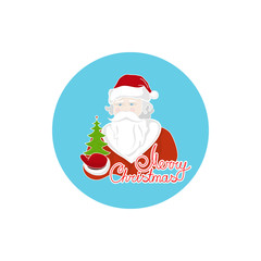 Colorful Icon Santa Claus