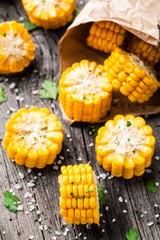 Delicious grilled corn