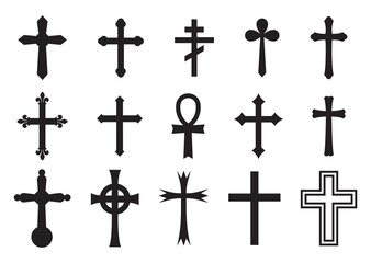 Vector icon cross set