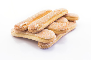 Ladyfingers isolated on white