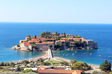 Naklejka na ściany i meble The island of St. Stephen in the Adriatic Sea