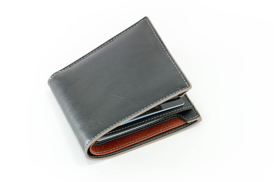 Rich money, Full money in wallet  isolated on white background