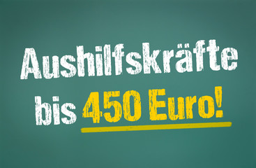 Aushilfskräfte bis 450 Euro!