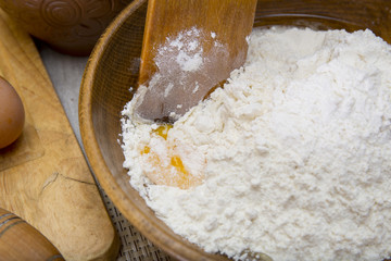 igridienty baking cookies in the kitchen