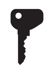 Key isolated. Vector icon