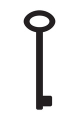 Key isolated. Vector icon