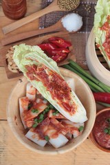 Kimchi of korean food traditional.