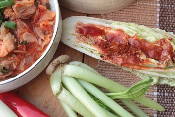 Kimchi of korean food traditional.