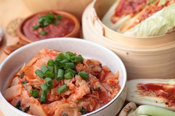 Kimchi of korean food traditional.