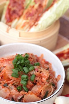 Kimchi of korean food traditional.