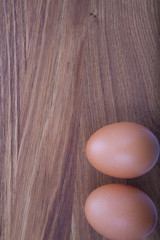 brown eggs on wood