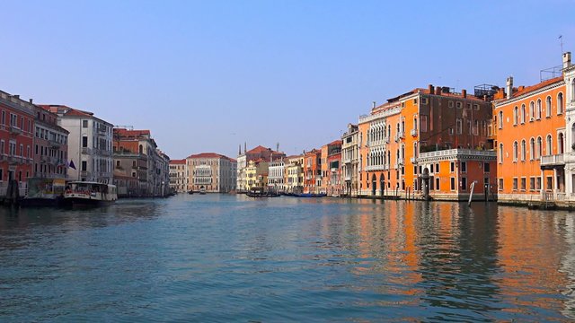 Timelapse of tourist pov from waterbus ride 