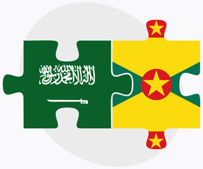 Saudi Arabia and Grenada Flags