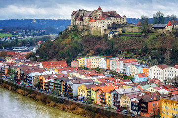 Burghausen, historical german town in Bavaria near Salzburg