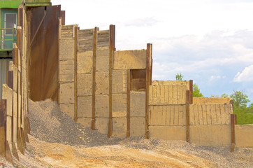 HDR old concrete silos in a plant in the countryside © payamona
