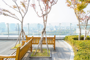 health roof top city view