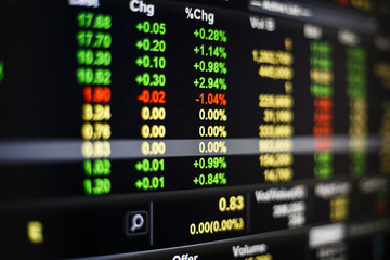 Obraz premium Abstract financial figures background