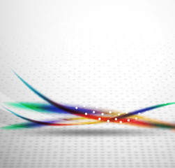 Obraz premium Colorful wave line, abstract background with light and shadow effects