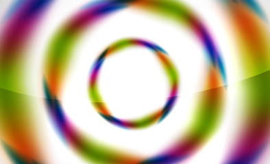 Glossy blurred swirl circle shapes abstract background