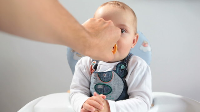 Baby with pacifier