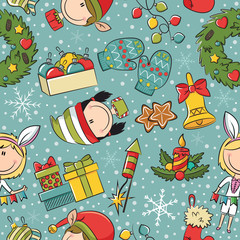 Christmas seamless pattern
