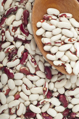 texture of red and white raw beans
