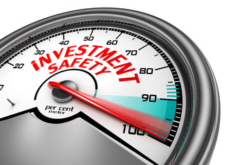 investment safety to hundred per cent conceptual meter