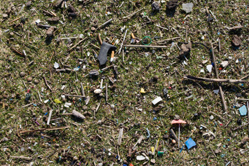 Garbage on the beach