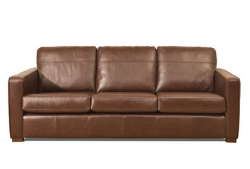 Leather Sofa isolated on white background