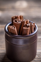 Bunch of cinnamon sticks