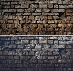 texture of the stone wall