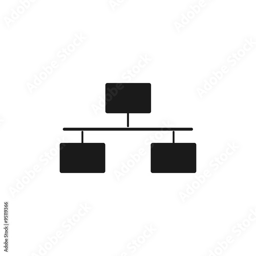 "Local area network icon. Flat" Stock image and royalty-free vector
