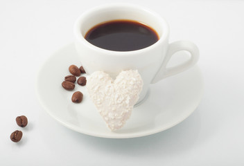 heart shaped cookies with white chocolate with coconut with a mo