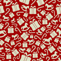Christmas seamless pattern for boys