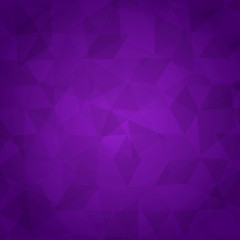 abstract geometric background of triangles on colorful violet fond