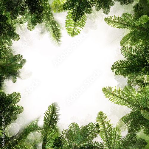 green christmas border